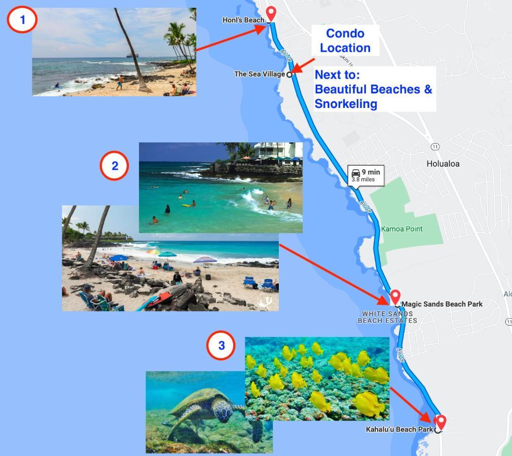 Sea Village Condo With Unobstructed Ocean Views And Oceanside Pool Kailua-Kona Exterior foto